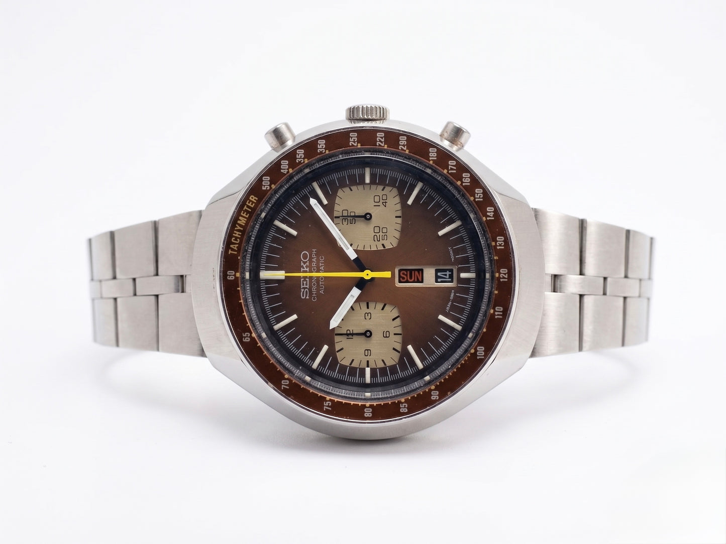 Seiko Bullhead 6138 Solid Link Bracelet