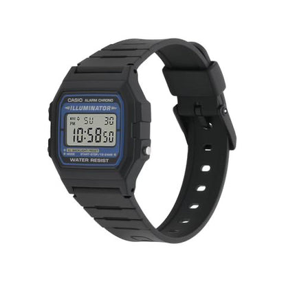 Correa de reloj 18 mm de goma negra para Casio F91W F94 F94W F105W