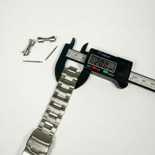 20mm Seiko Oyster Bracelet Stainless Steel Watch Strap | Curved Lug Ends Band