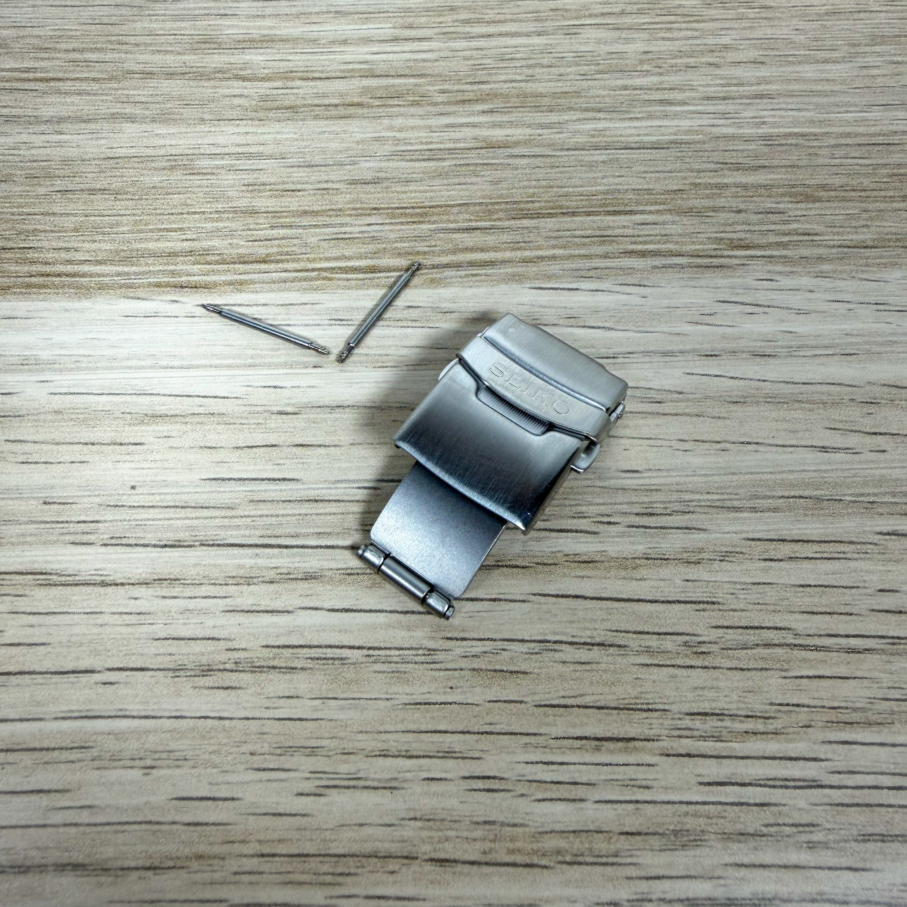 20mm Stainless Steel Watch Clasp for Seiko | Deployment Buckle, Push Button