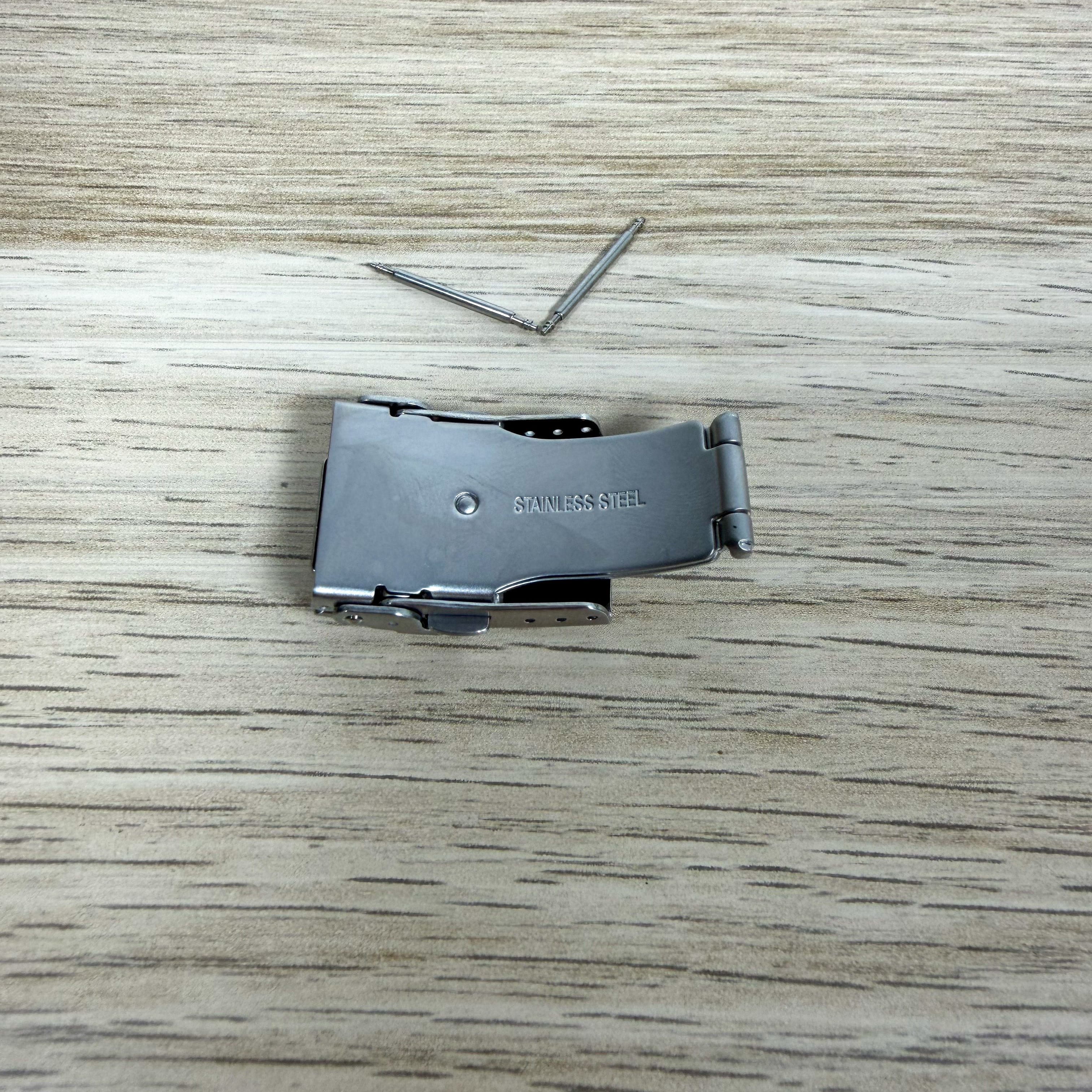 20mm Stainless Steel Watch Clasp for Seiko | Deployment Buckle, Push Button