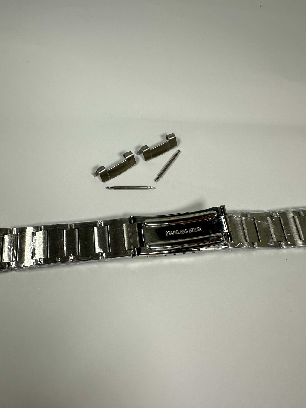 19mm Steel Watchband Bracelet for Seiko Pogue 6139-6002 Chrono | Solid Links