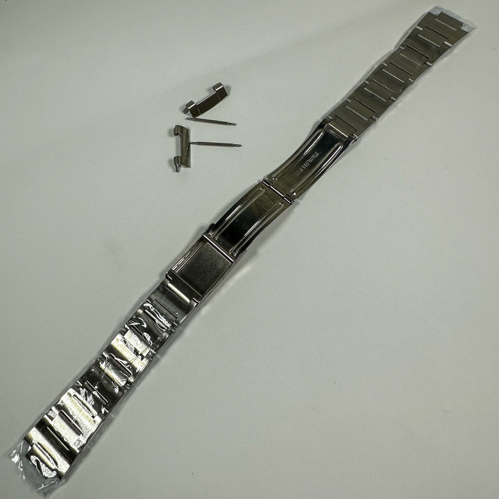 19mm Steel Watchband Bracelet for Seiko Pogue 6139-6002 Chrono | Solid Links