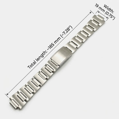 Brazalete de acero macizo para Seiko Pogue 6139