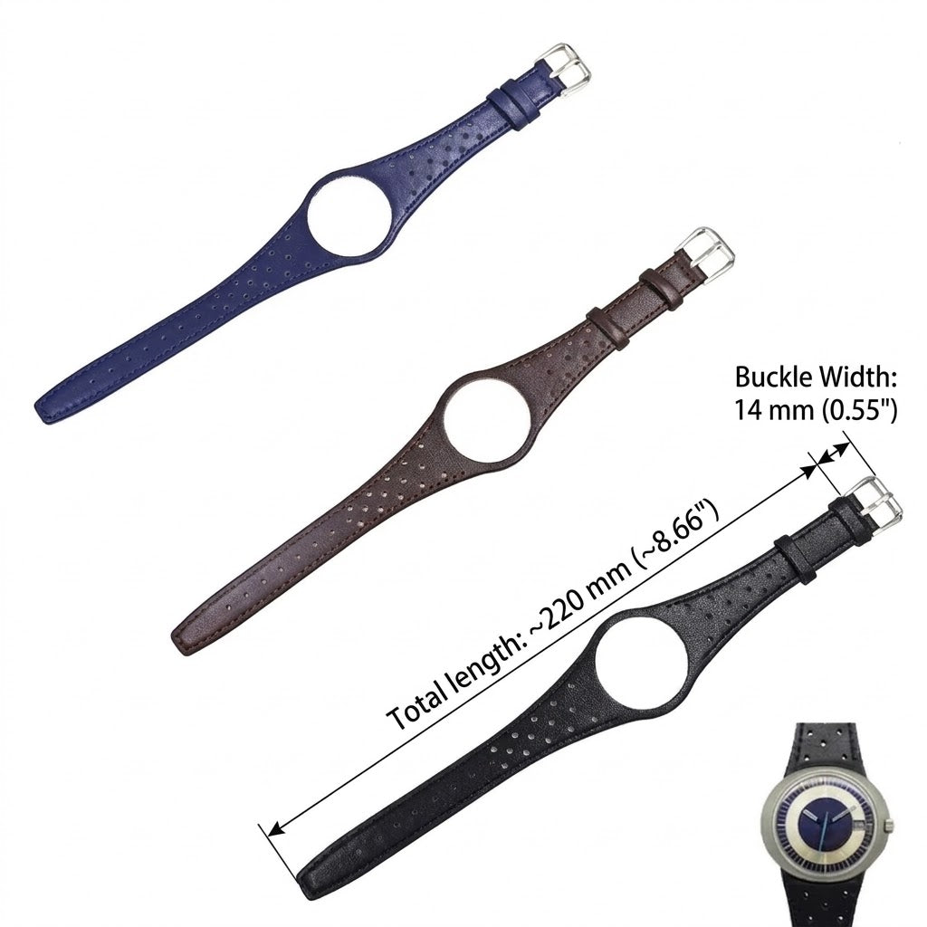 Correa de piel para Omega Dynamic Genève