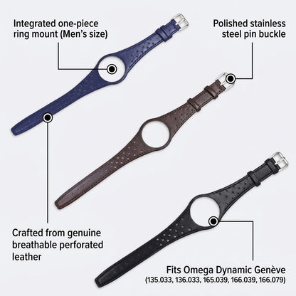 Correa de piel para Omega Dynamic Genève