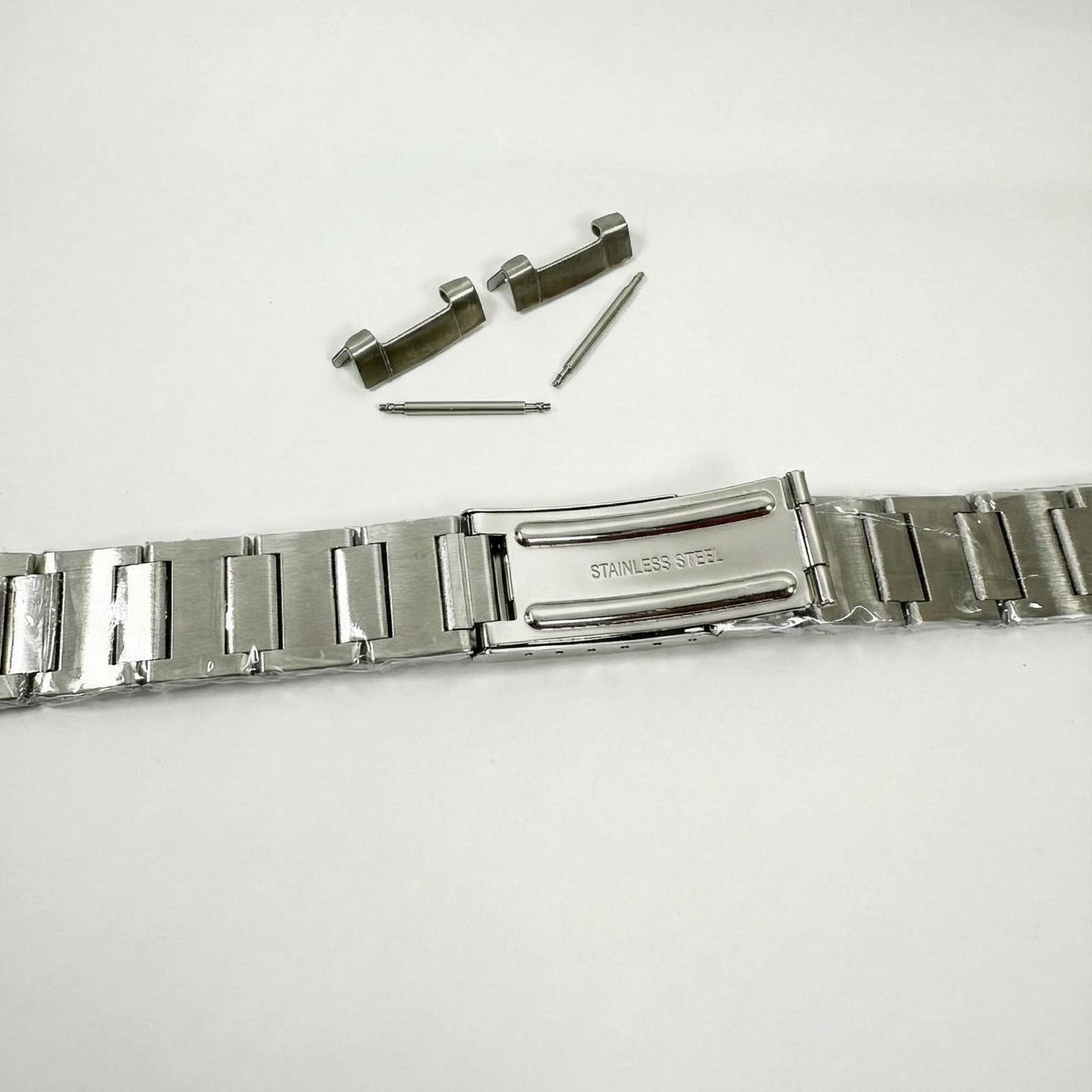 19mm Steel Watchband Bracelet for Seiko Pogue 6139-6002 Chrono | Solid Links