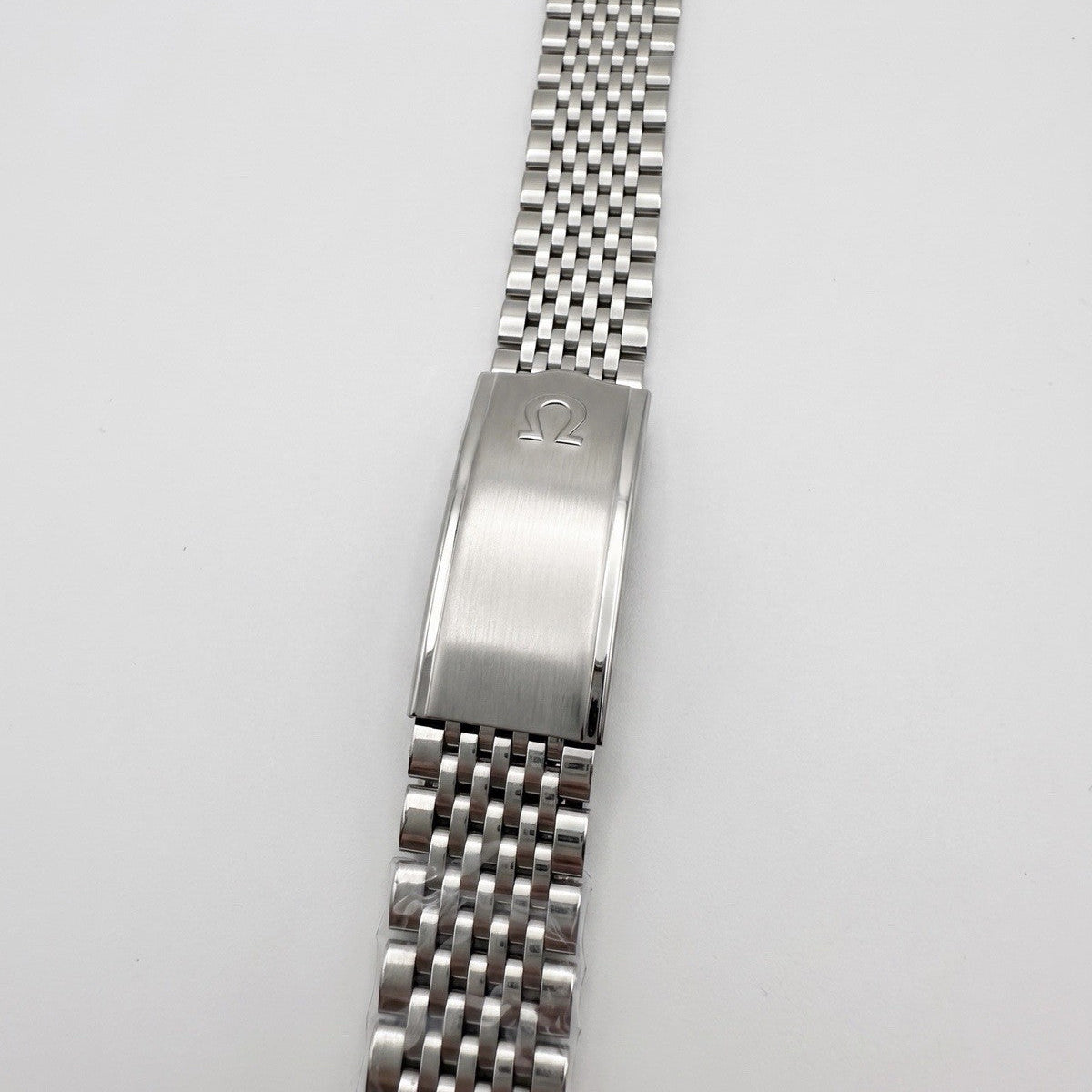 Omega Replacement 18mm 1502 Beads Of Rice Vintage Watch Strap Stainless Steel