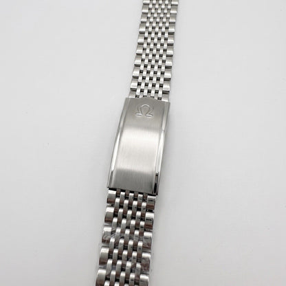 Omega Replacement 18mm 1502 Beads Of Rice Vintage Watch Strap Stainless Steel