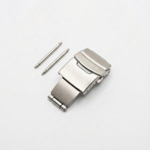 20mm Stainless Steel Deployment Clasp for Seiko Watches