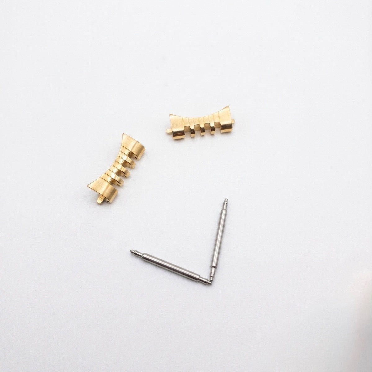 18mm Yellow Gold Plated "Beads of Rice" Bracelet – Vintage Omega Replacement