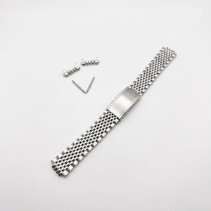 Brazalete de acero inoxidable "Beads of Rice" 1502 para Omega — 18 mm