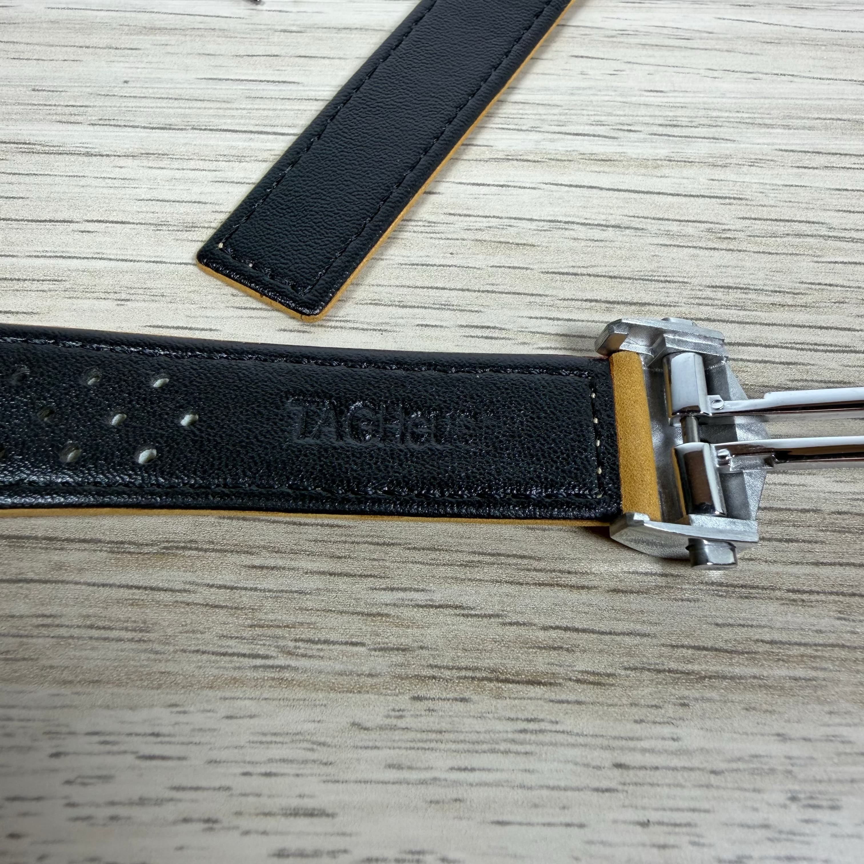 22mm Rally Leather Strap for TAG Heuer Carrera | w/ FC5030 Deployment Clasp