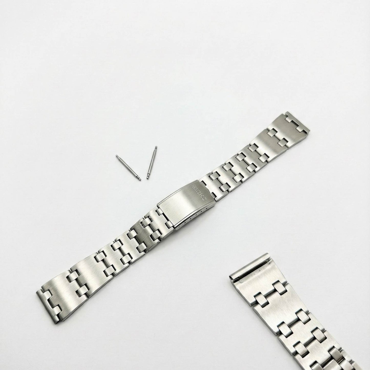19mm Steel Watchband Bracelet for Seiko UFO Rally 6119-6400 | Solid Links